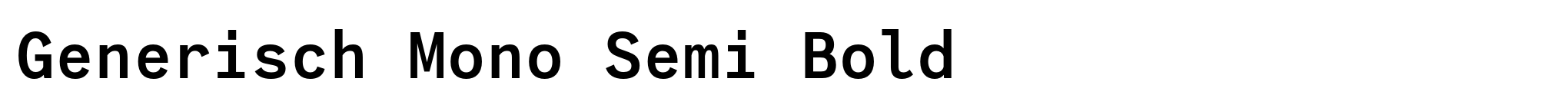 Generisch Mono Semi Bold image